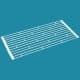ALSANIDI, Foldable cookware drying rack, White, Size 25.5*58 Cm