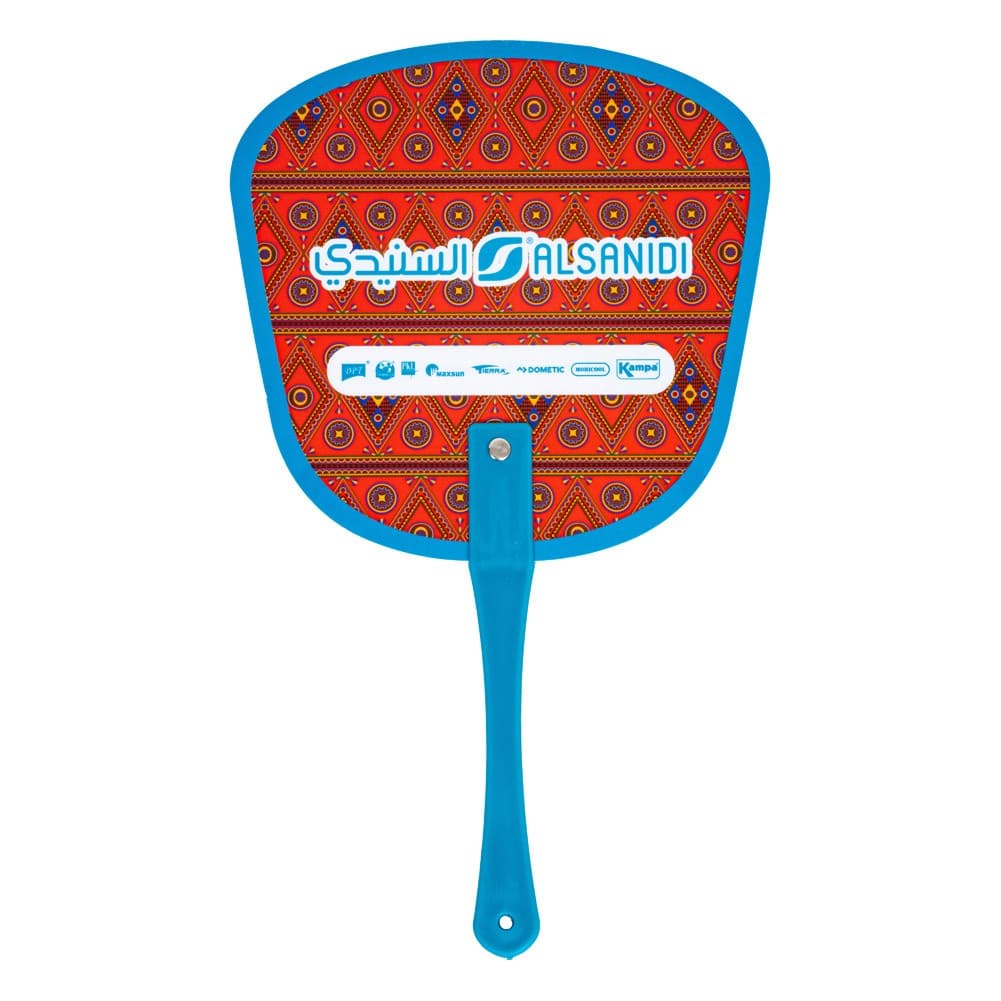 ALSANIDI, Plastic blower, Hand fan for grilling, Red