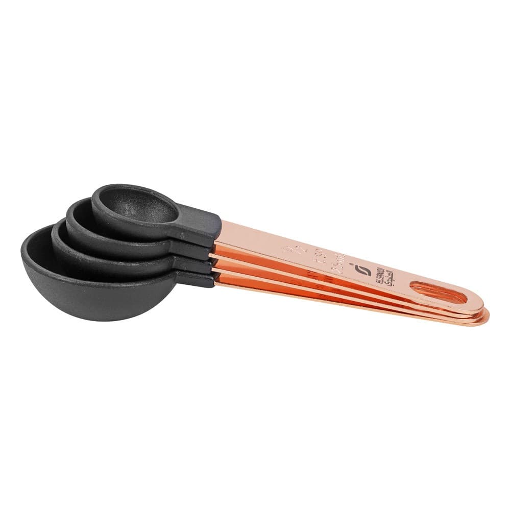 ALSANIDI, Kitchen Measuring Spoons, Food measuring spoon, Black, Set 8 pcs