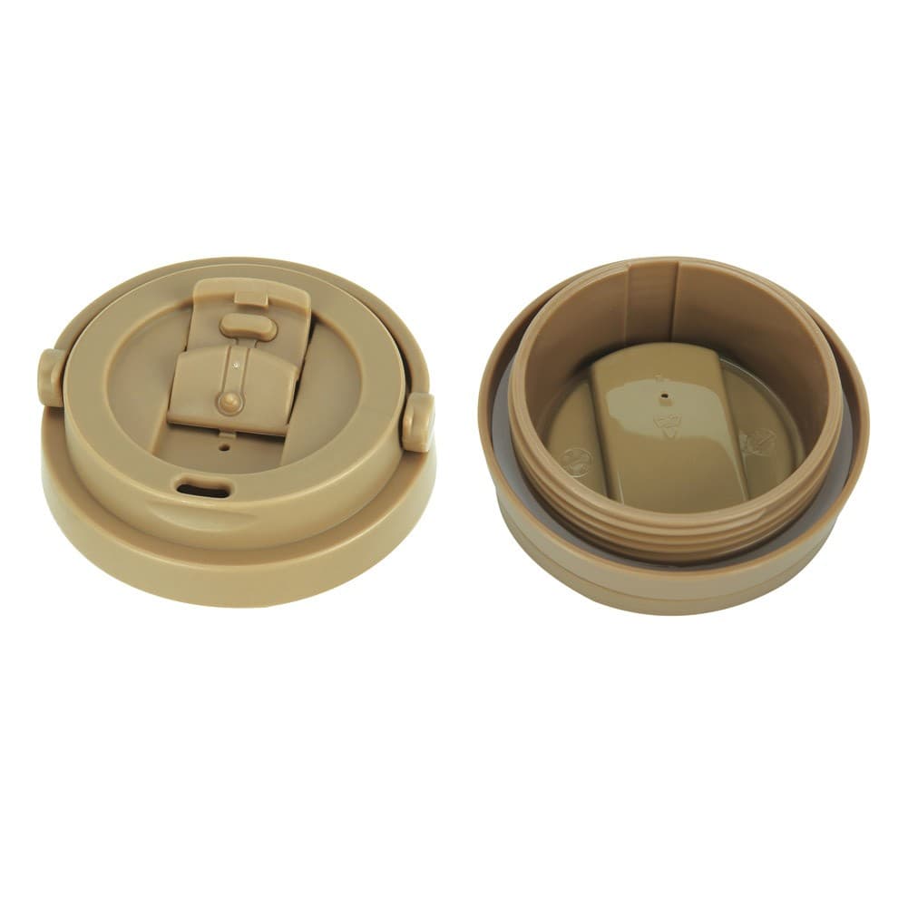 ALSANIDI, Stainless steel tea and coffee mug, Coffee cup for trips and travel, Gold, capacity 400 ml