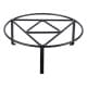 ALSANIDI, Round Fire Stand, Portable mini barbecue charcoal grill for picnics, Black, Size 35*13 Cm