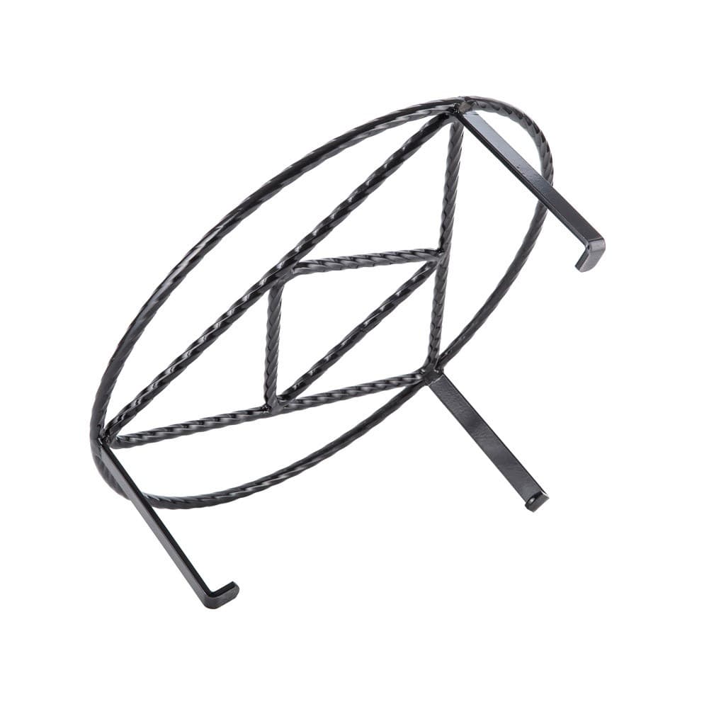 ALSANIDI, Round Fire Stand, Portable mini barbecue charcoal grill for picnics, Black, Size 35*13 Cm