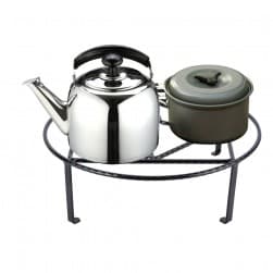 ALSANIDI, Round Fire Stand, Portable mini barbecue charcoal grill for picnics, Black, Size 43*15 Cm