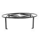 ALSANIDI, Round Fire Stand, Portable mini barbecue charcoal grill for picnics, Black, Size 43*15 Cm