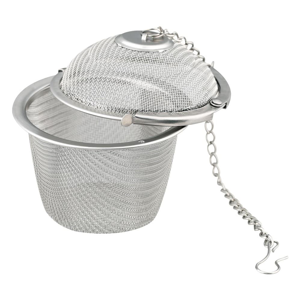 ALSANIDI, Teapot strainer, Stainless steel tea Filter, Silver, big