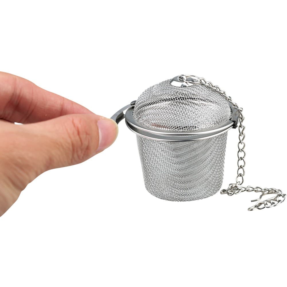 ALSANIDI, Teapot strainer, Stainless steel tea Filter, Silver, big