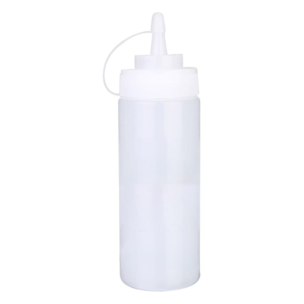 ALSANIDI, Plastic Pancake Bottle, Squeeze Bottles, White, capacity 350 ml