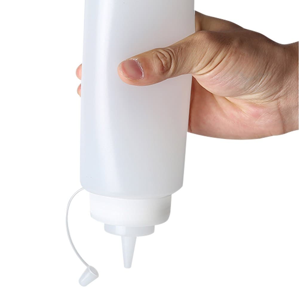 ALSANIDI, Plastic Pancake Bottle, Squeeze Bottles, White, capacity 350 ml