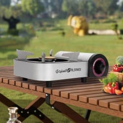 ALSANIDI, Travel stove, Portable stove, Gray, Size L:25*W:18*H10 Cm