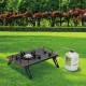 ALSANIDI, Travel stove, Portable stove, Black, Size L:36*W:25*H13 Cm