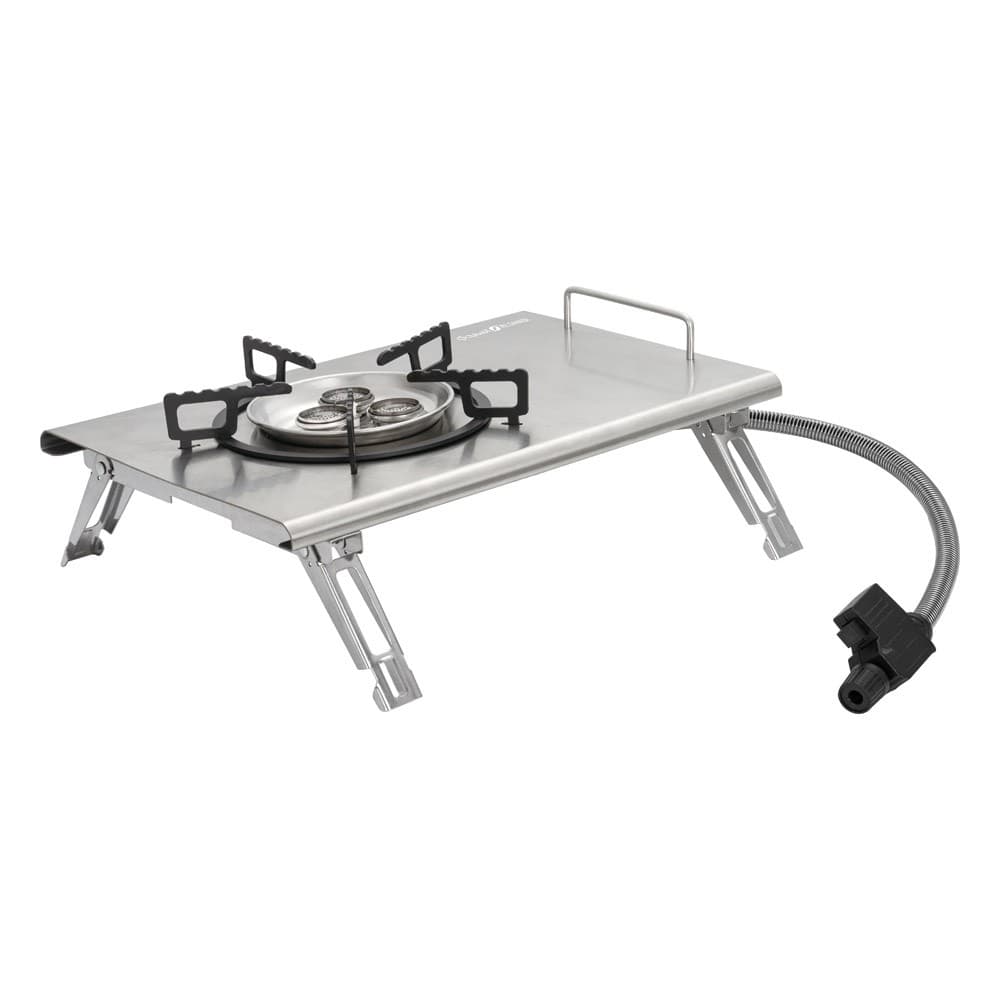 ALSANIDI, Travel stove, Portable stove, Silver, Size L:36*W:25*H13 Cm