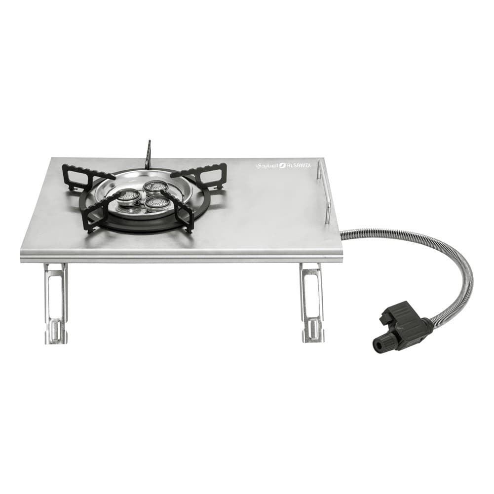 ALSANIDI, Travel stove, Portable stove, Silver, Size L:36*W:25*H13 Cm