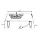 ALSANIDI, Travel stove, Portable stove, Silver, Size L:36*W:25*H13 Cm