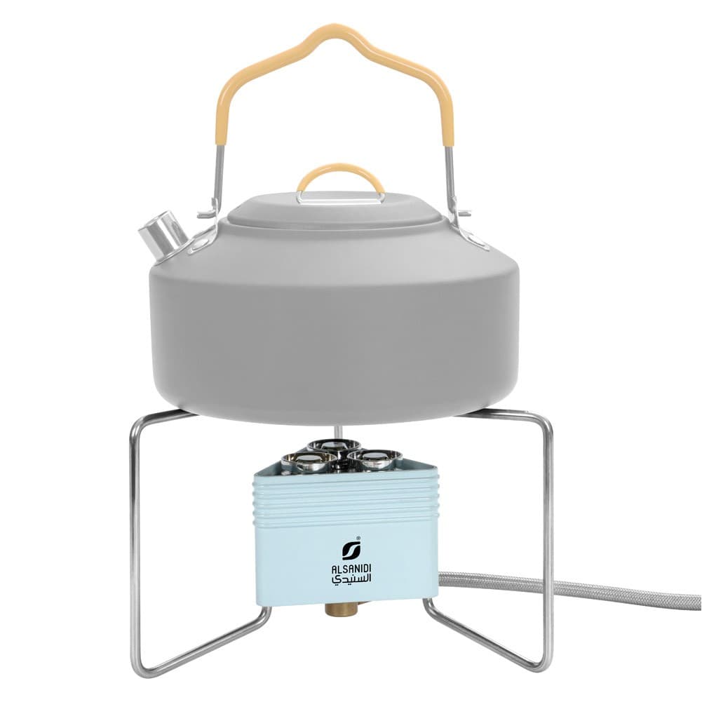 ALSANIDI, Travel stove, Portable stove, Blue, Size L:16.5*W:16.5*H10.5 Cm