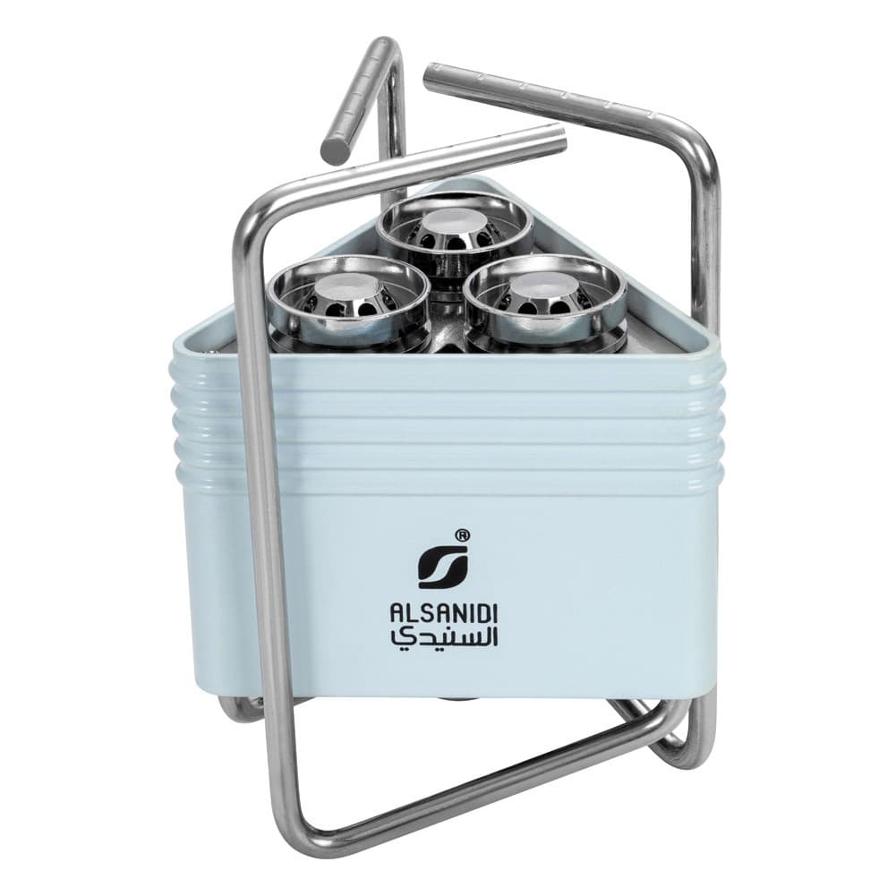 ALSANIDI, Travel stove, Portable stove, Blue, Size L:16.5*W:16.5*H10.5 Cm