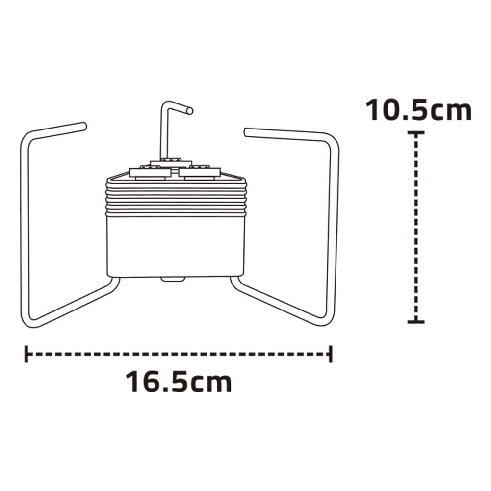 ALSANIDI, Travel stove, Portable stove, Blue, Size L:16.5*W:16.5*H10.5 Cm