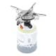 ALSANIDI, Trips cooking gas stove, Outdoor gas cooking stove , Silver, SizeD:18.2*H:7.3Cm