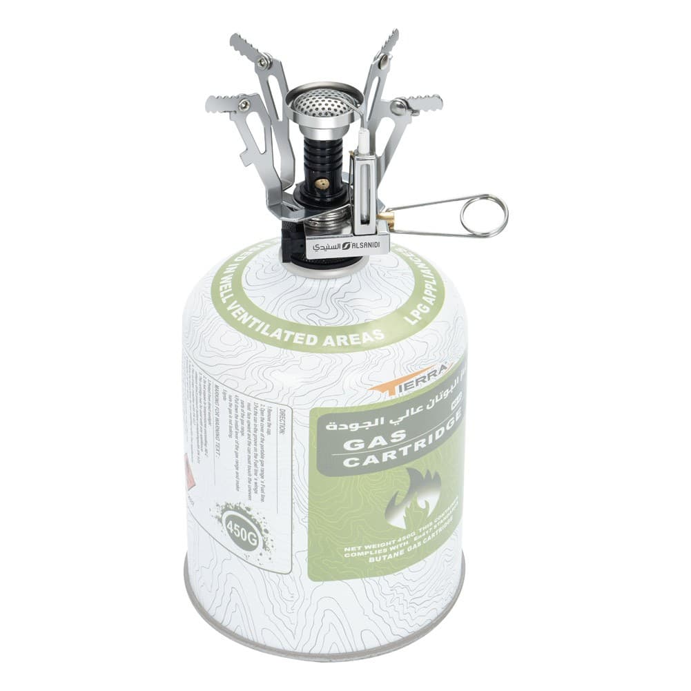 ALSANIDI, Travel stove, Portable stove, Black, Size D:6.5*H7 Cm