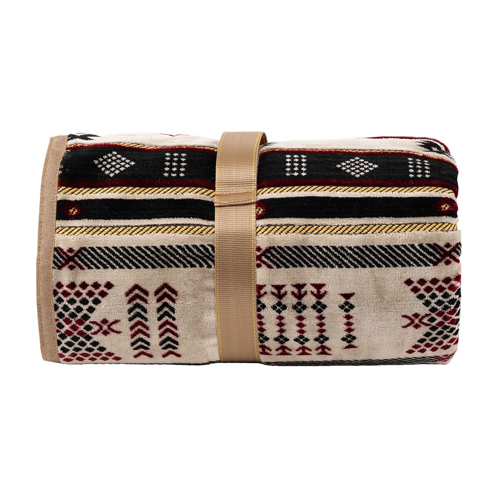 Sinaidi, Ground Sitting Mattress For Righteousness, Trekking & Hailing Lined With Sponge, Heritage Rug, Wooden * Odi  