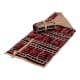 Sinaidi, ground seating mattress for camping, excursions and land lined with sponge, heritage rug, wooden * Odi  