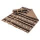 Alsanidi, a floor seating mat for trips, camping, and desert outings, padded with sponge, traditional rug, wooden *oudi.