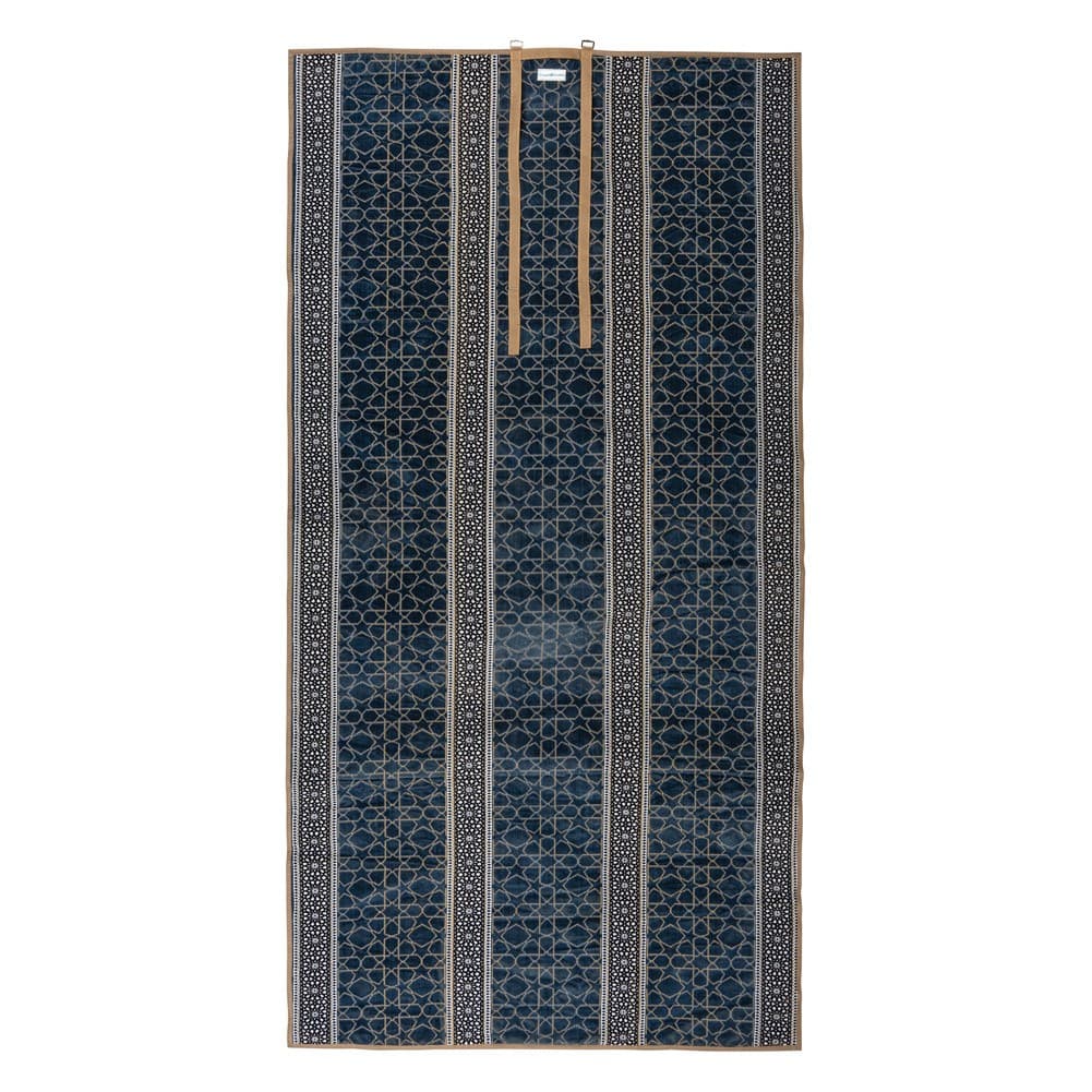 Alsanidi, a floor seating mat for trips, camping, and desert outings, padded with sponge, traditional rug, wooden *oudi.