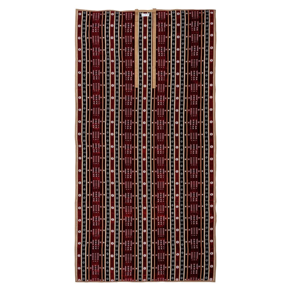 Alsanidi, a floor seating mat for trips, camping, and desert outings, padded with sponge, traditional rug, wooden *oudi.