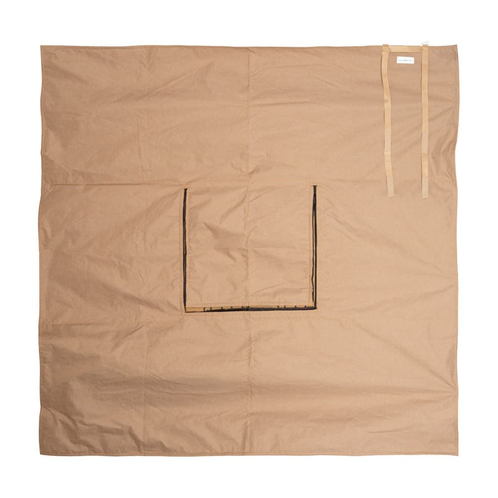 ALSANIDI, Hiking and trekking mat, lined with opening and zipper, A ground seating mattress for camping and wilderness, Woody, Size265*265Cm