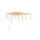 ALSANIDI, Halal Tent, sheep tent roof, Sandy, Size 6*10 م