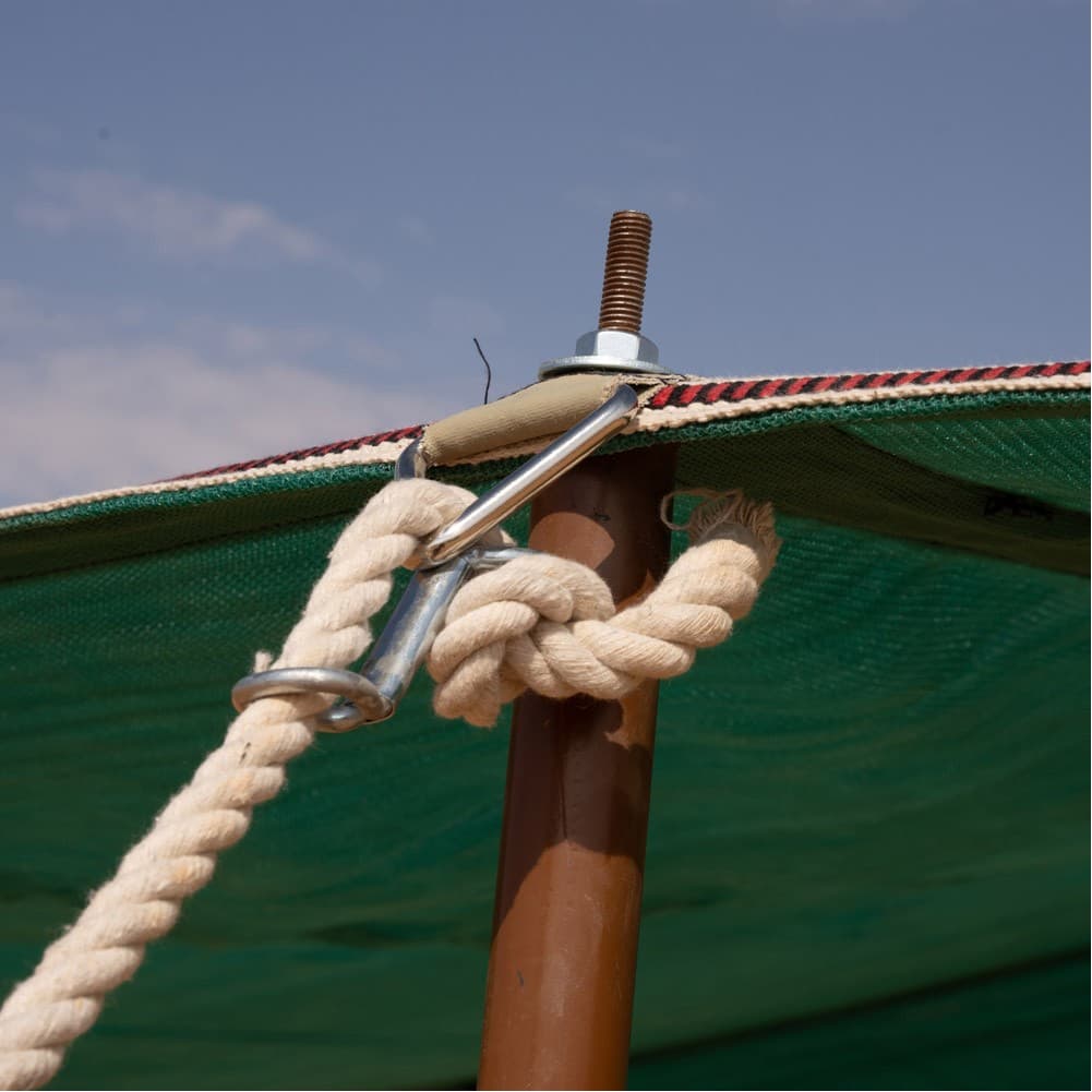 ALSANIDI, Halal Tent, sheep tent roof, Green, Size 6 × 13 م