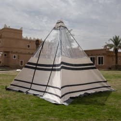 ALSANIDI, Pyramid tent removal and installation, White, Size 3*3*2.6 Cm