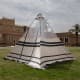 ALSANIDI, Pyramid tent removal and installation, White, Size 3*3*2.6 Cm