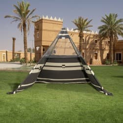 ALSANIDI, Pyramid tent removal and installation, Black, Size 3*3*2.6 Cm