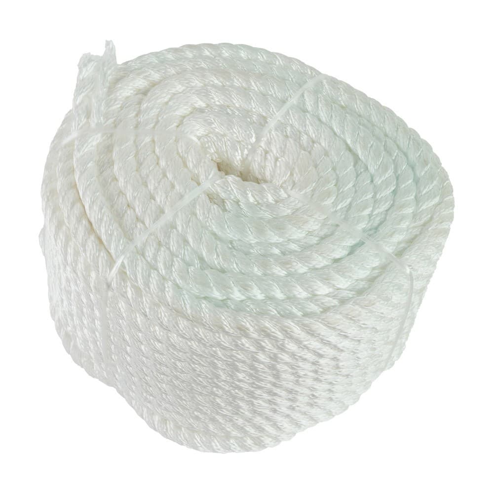 ALSANIDI, Chinese silk rope, Camping Rope, White, Size 50 yard Thickness 12 mm