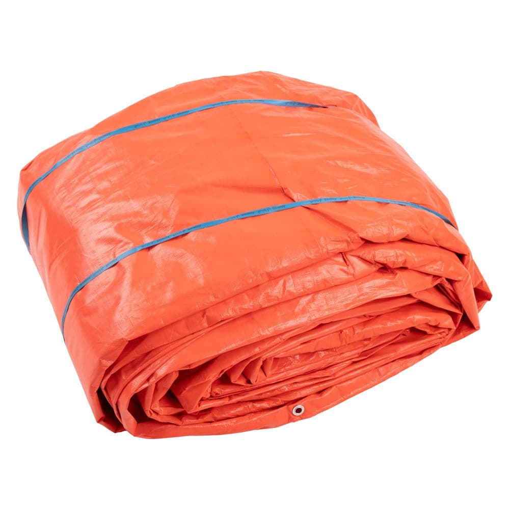 ALSANIDI, Tarpaulin plastic sail waterproof dust cover, Garden Furniture Cover, Orang, Size 15*20 yard