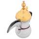 ALSANIDI, Syrian Decor Coffee Pot, Silver*Gold, Size رقم 3