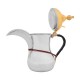 ALSANIDI, Syrian Decor Coffee Pot, Silver*Gold, Size رقم 3