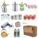 ALSANIDI, Al-Rawda coffee and tea bags are complete, Kaki, Set 16 pcs