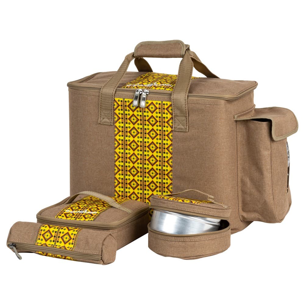 ALSANIDI, Thermos bag for Picnics and trips, Camping thermos bag, Oud, Set 5 pcs