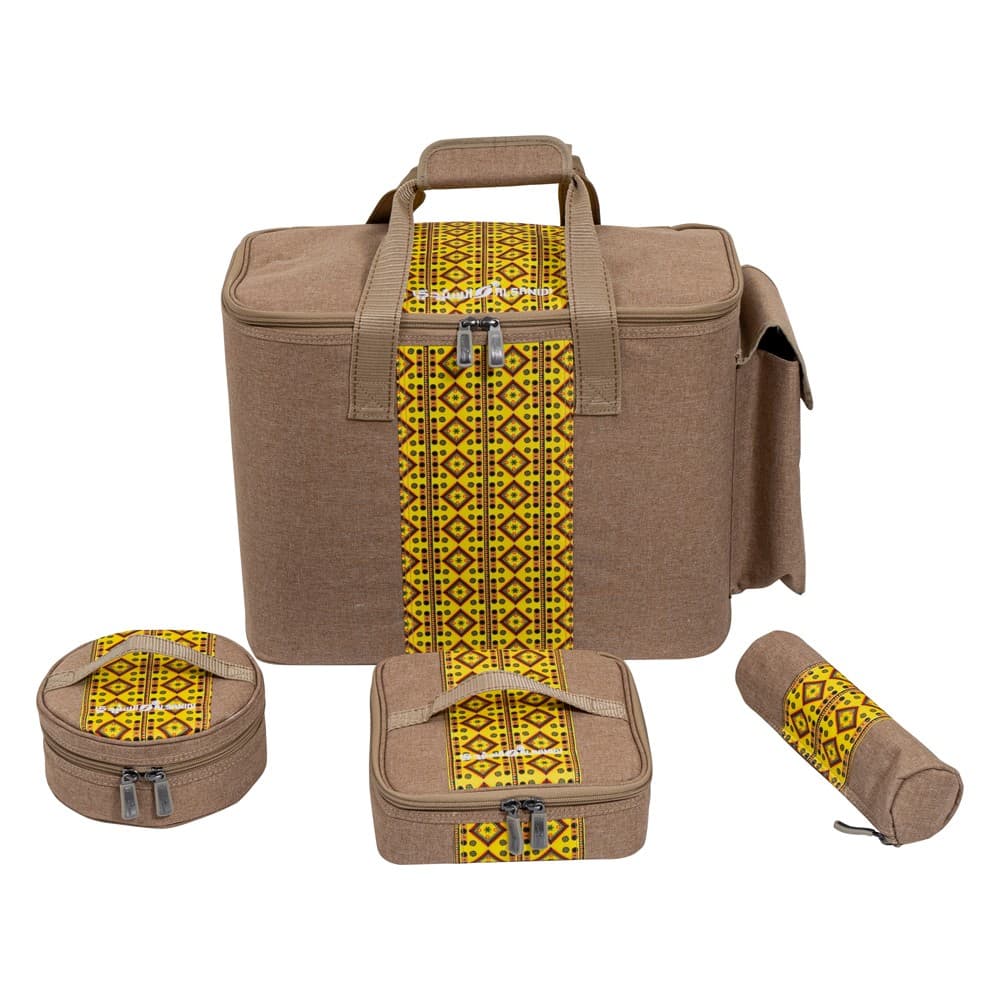 ALSANIDI, Thermos bag for Picnics and trips, Camping thermos bag, Oud, Set 5 pcs