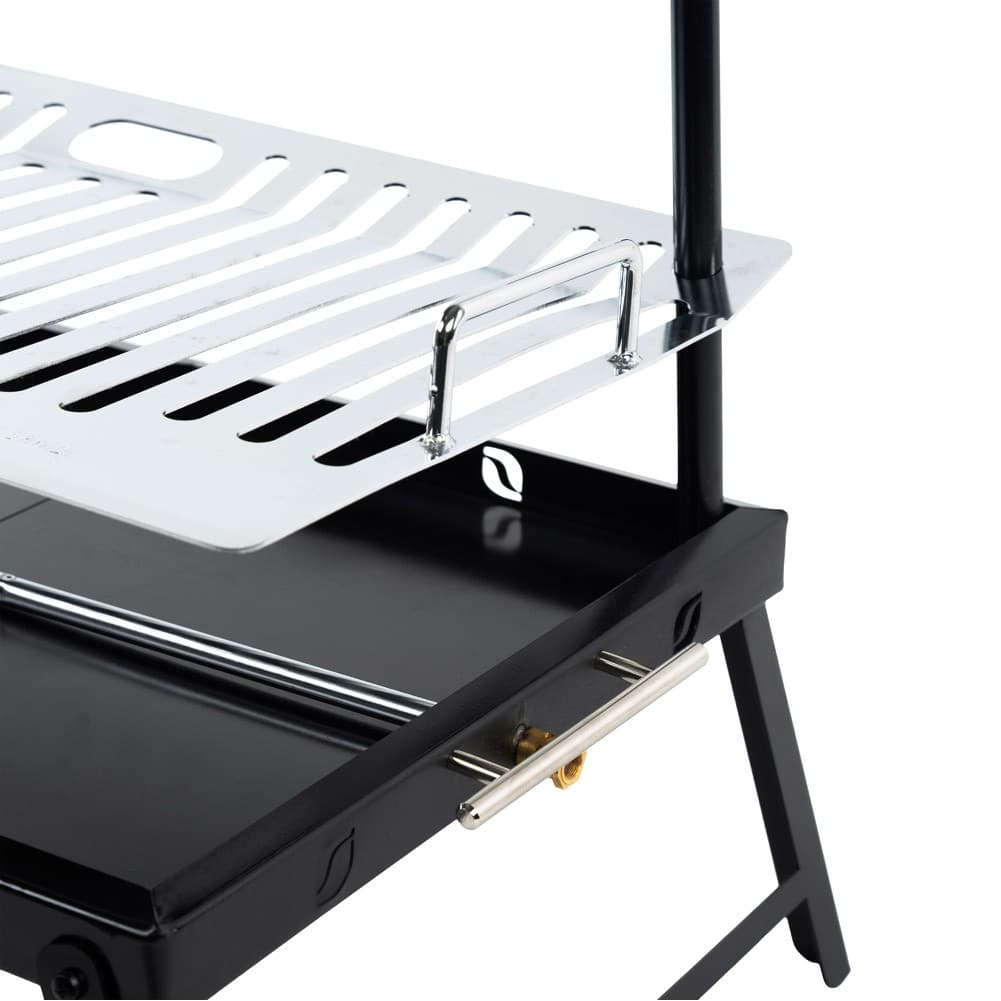 ALSANIDI, Charcoal grill for trips, Portable Charcoal Grill, Black, Size 35*60 Cm