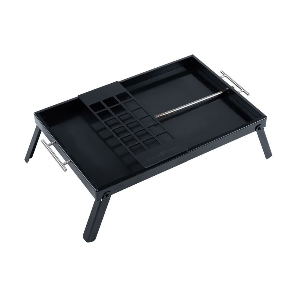 ALSANIDI, Charcoal grill for trips, Portable Charcoal Grill, Black, Size 40 *60 *18 Cm