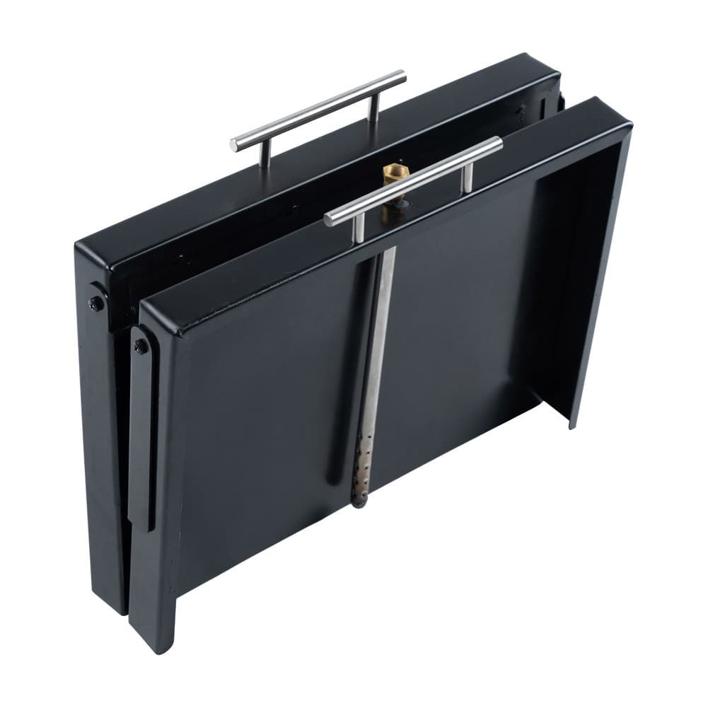 ALSANIDI, Charcoal grill for trips, Portable Charcoal Grill, Black, Size 40 *60 *18 Cm