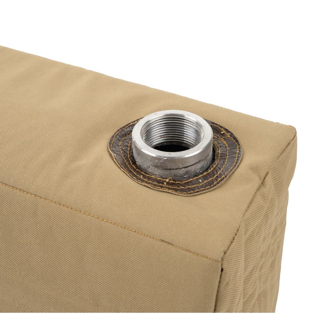 ALSANIDI, Aluminum Water Tank for Vehicles with Pathfinder Fitting kit, Car Water Tank, Kaki, capacity 70 L