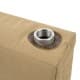ALSANIDI, Aluminum Water Tank for Vehicles with Pathfinder Fitting kit, Car Water Tank, Kaki, capacity 70 L