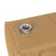 ALSANIDI, Aluminum Water Tank for Vehicles with horizontal Yukon Fitting kit, Car Water Tank, Kaki, capacity 80 L