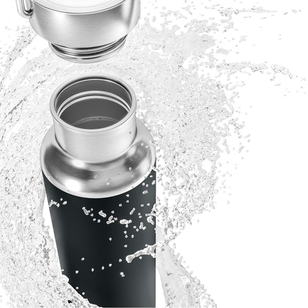 DOMETIC, Stainless Steel Liquid Thermos, Hot and Cold Liquid Insulated Container, Black, capacity 480 ml