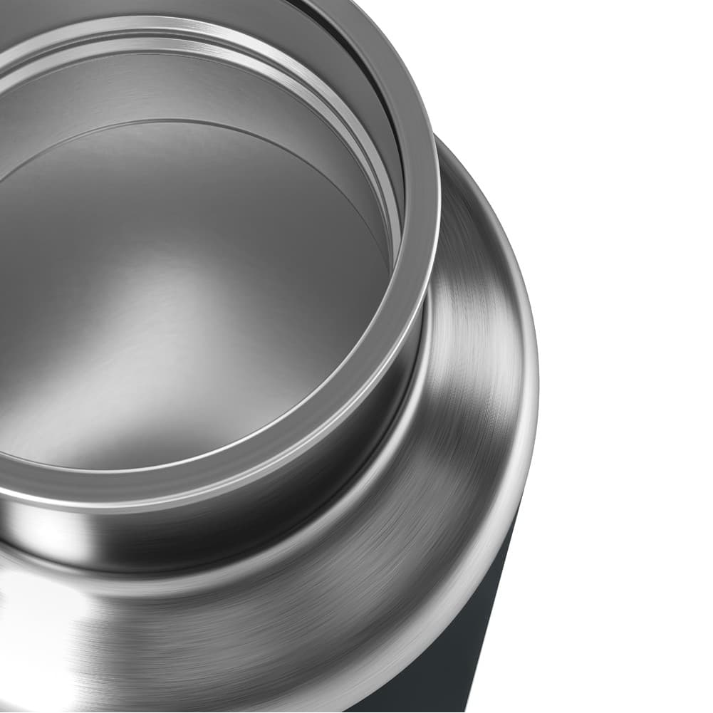 DOMETIC, Stainless Steel Liquid Thermos, Hot and Cold Liquid Insulated Container, Black, capacity 480 ml