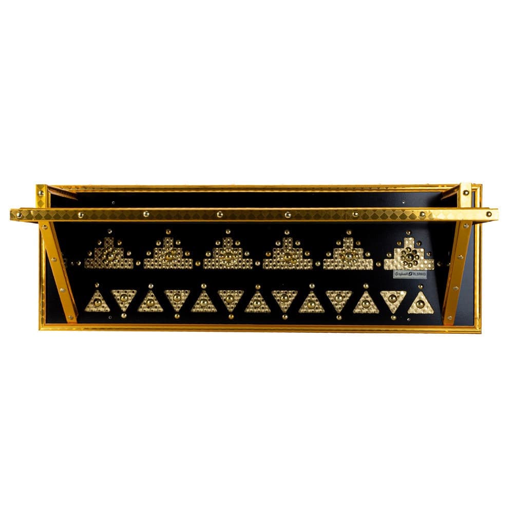 ALSANIDI, Heritage Wooden Shelf, Heritage Shelf, Black, Size 100 Cm