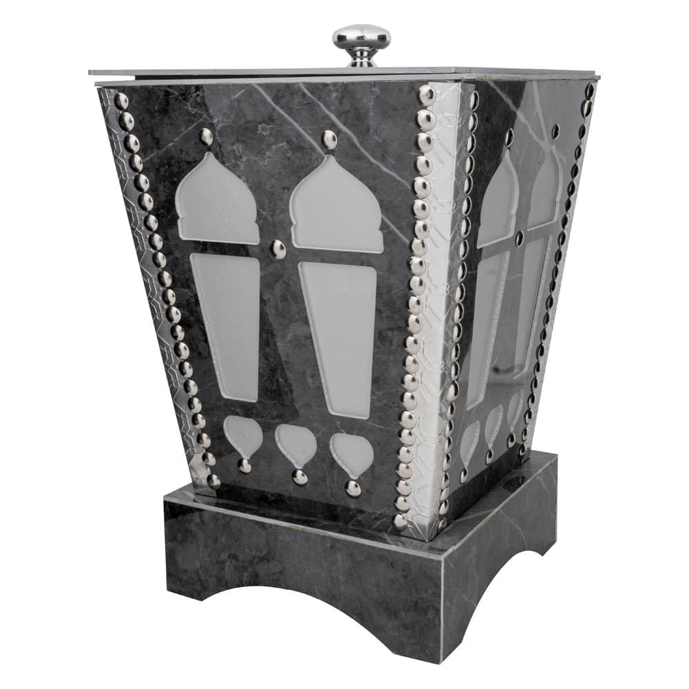 ALSANIDI, Heritage Waste Bin, Heritage Paper Waste Basket, Gray, Size 21*21*28 Cm